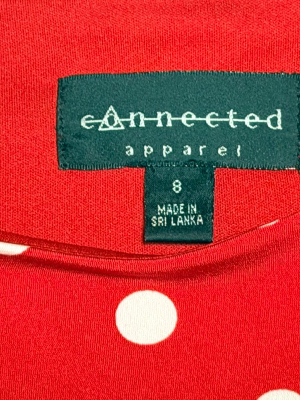 Sz 8 Connected Red & White Polka Dot Dress - Picture 5 of 6
